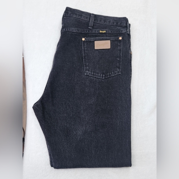 Wrangler Men's Vtg Cowboy Cut Regular Fit Black Jeans - made In USA 100% Cotton